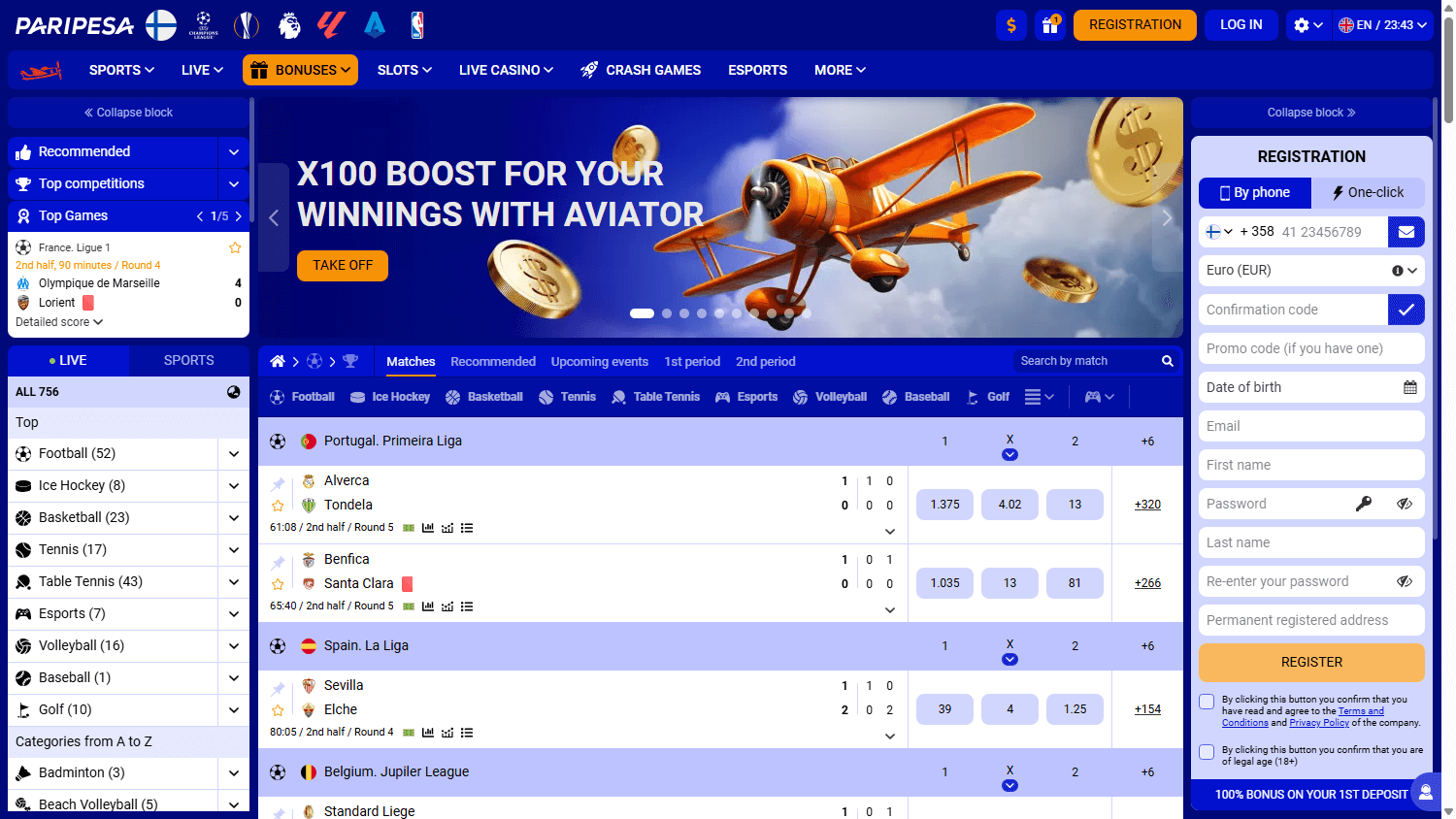 paripesa_casino_homepage_desktop