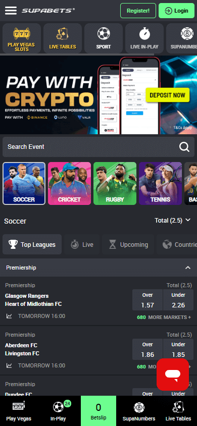 supabets_casino_homepage_mobile