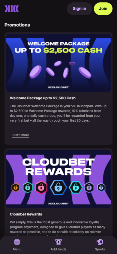 cloudbet_casino_promotions_mobile