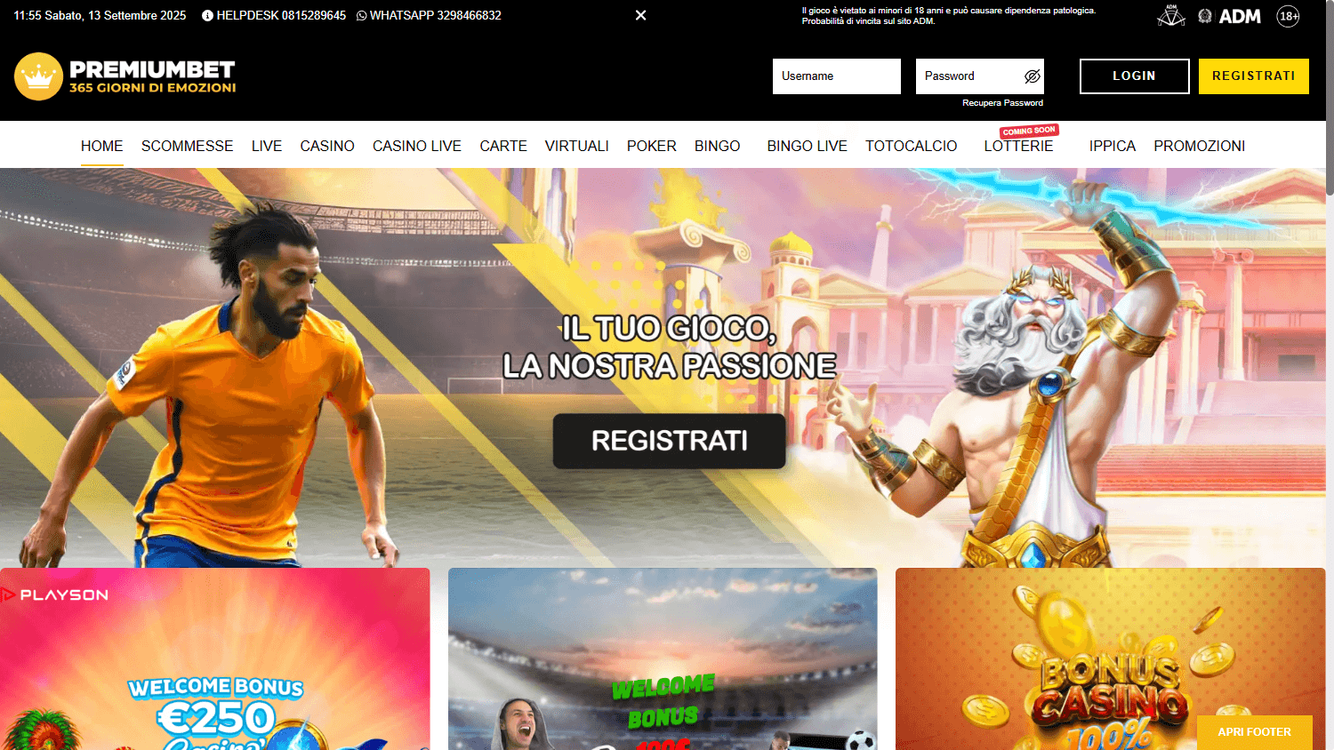 PremiumBet_Casino_homepage_desktop