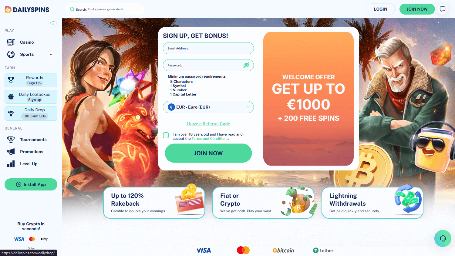 dailyspins_casino_homepage_desktop