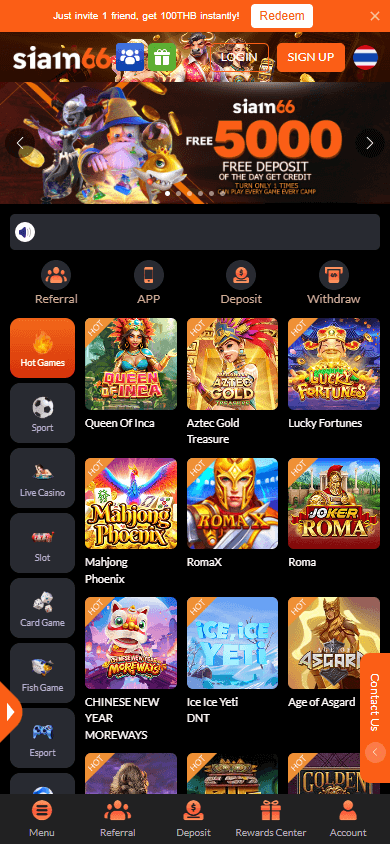 siam_66_casino_homepage_mobile