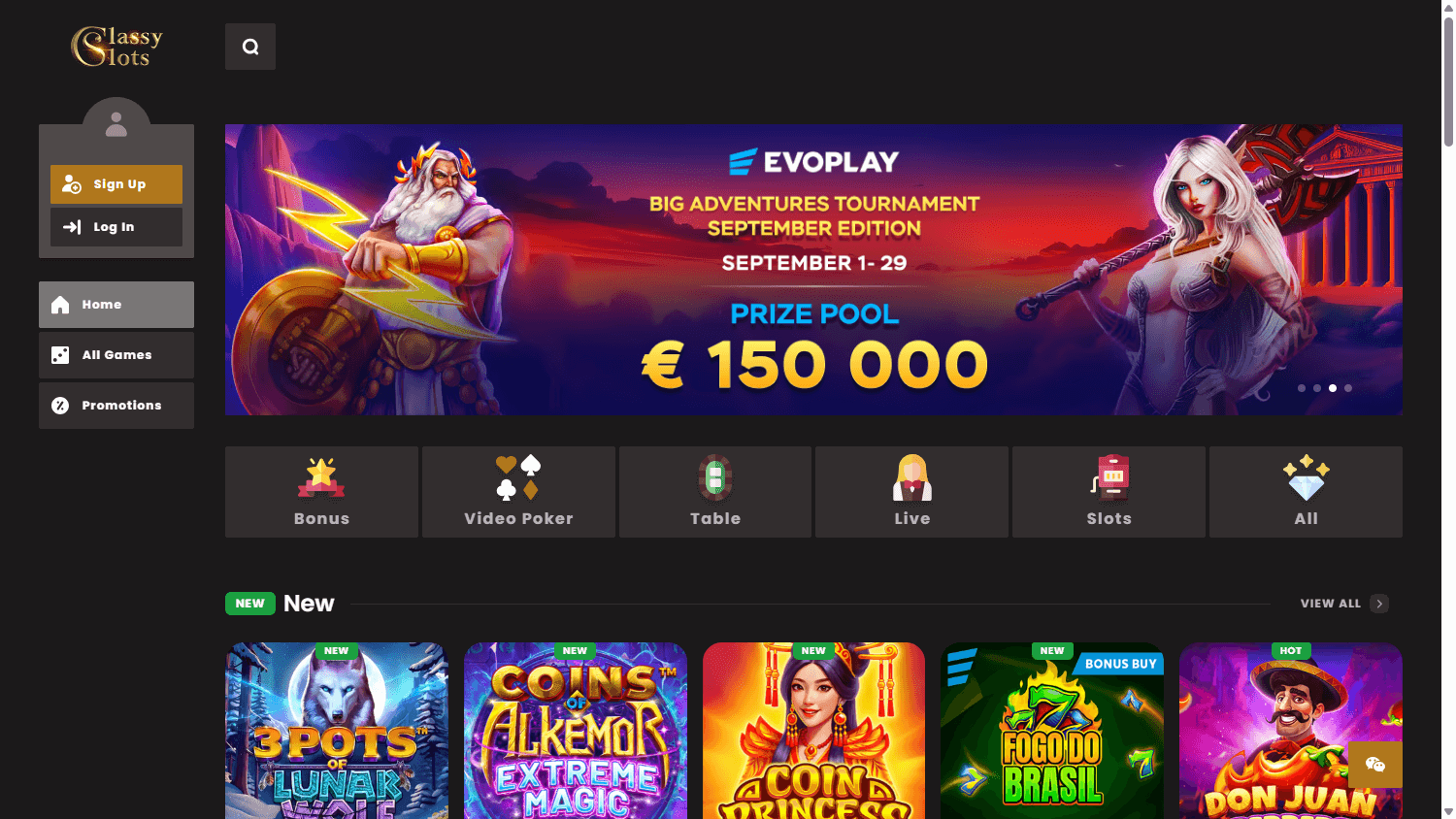 classy_slots_casino_homepage_desktop