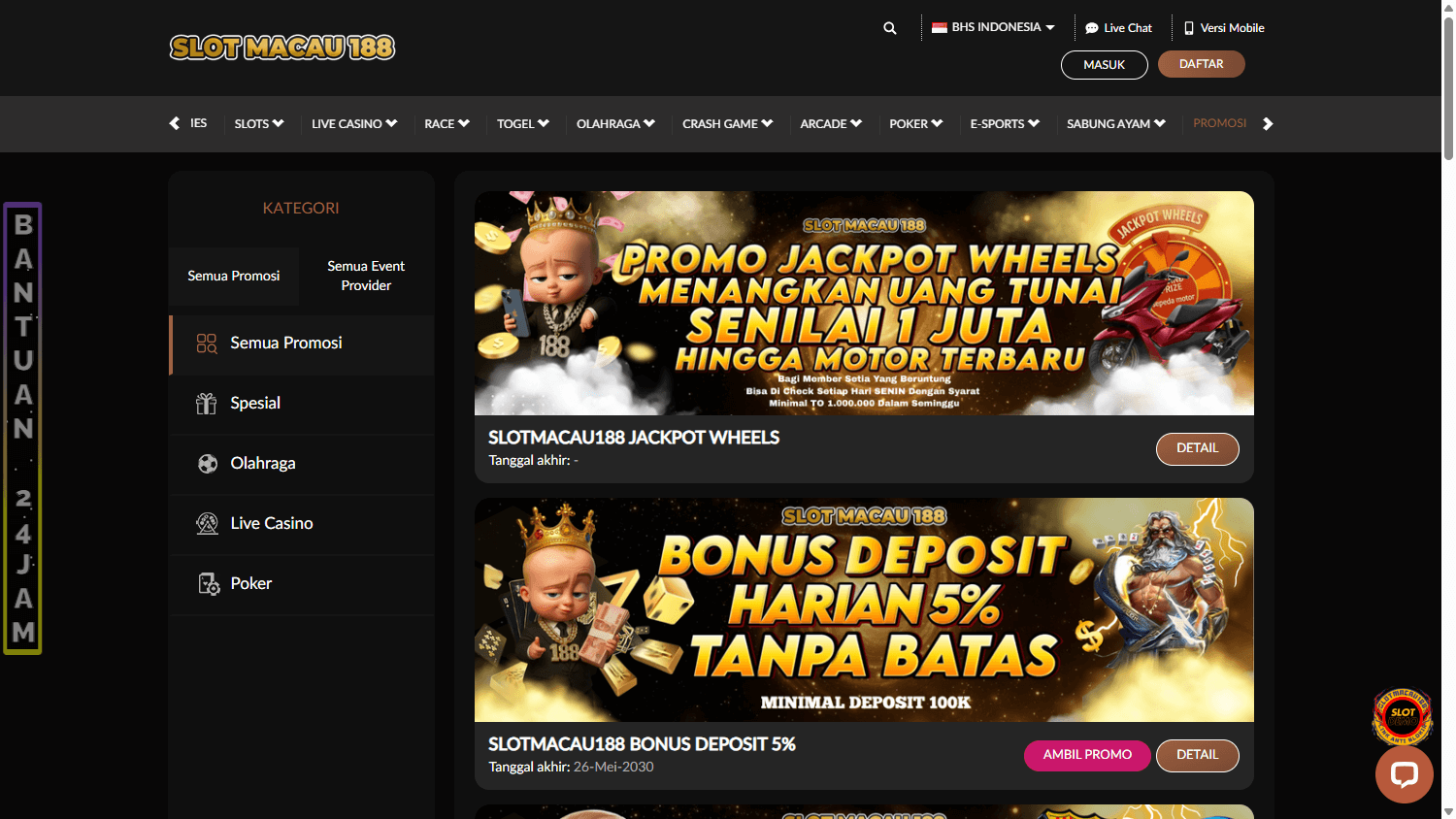 slotmacau_188_casino_promotions_desktop