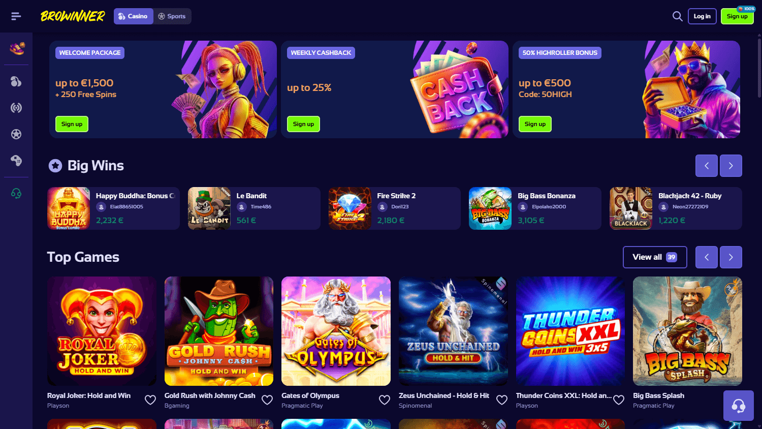 browinner_casino_homepage_desktop