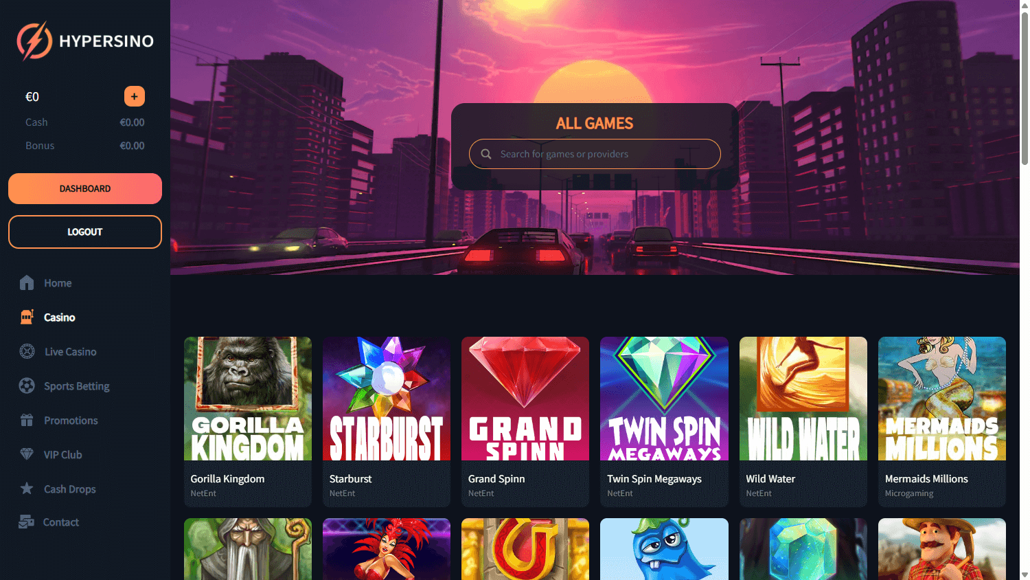Hypersino_Casino_game_gallery_desktop