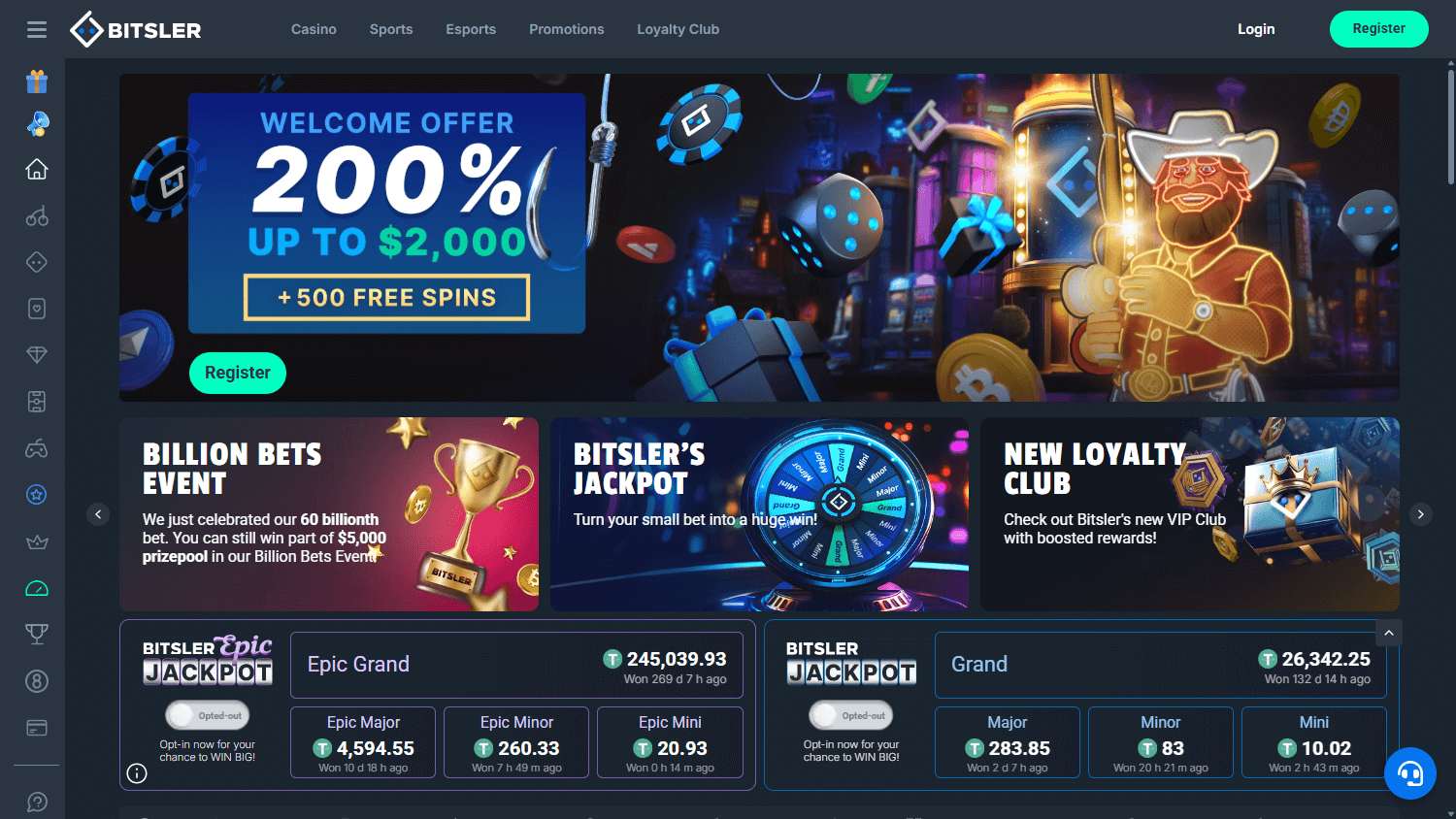 bitsler_casino_homepage_desktop
