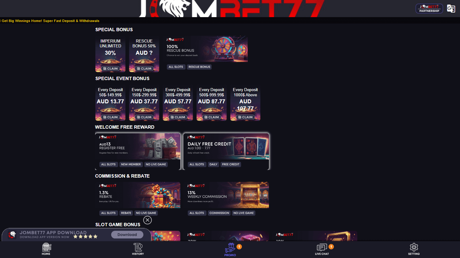 jombet77_casino_promotions_desktop