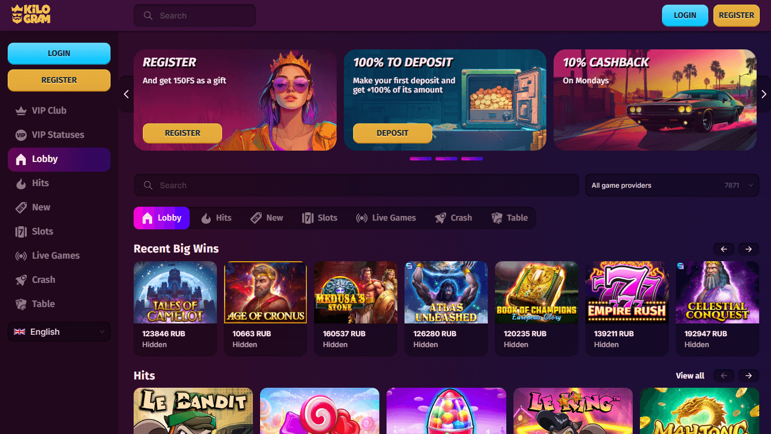 kilogram_casino_homepage_desktop