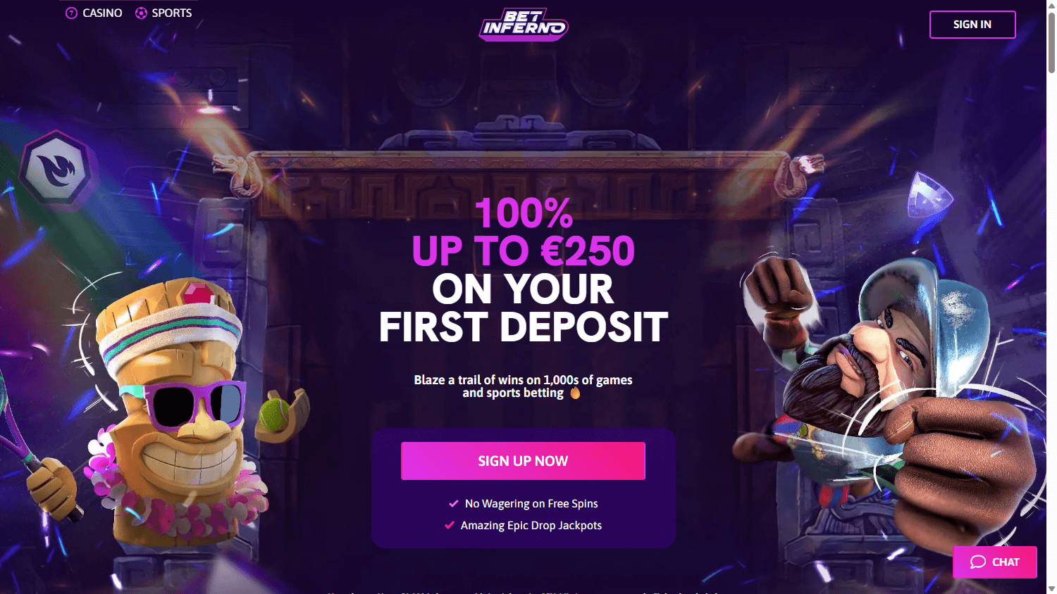 Bet_Inferno_Casino_homepage_desktop
