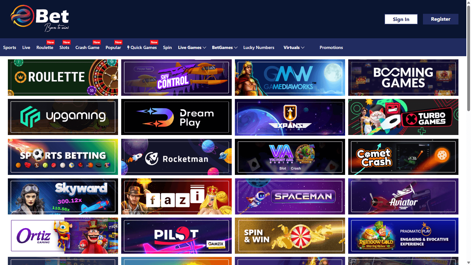 ebet casino daftar