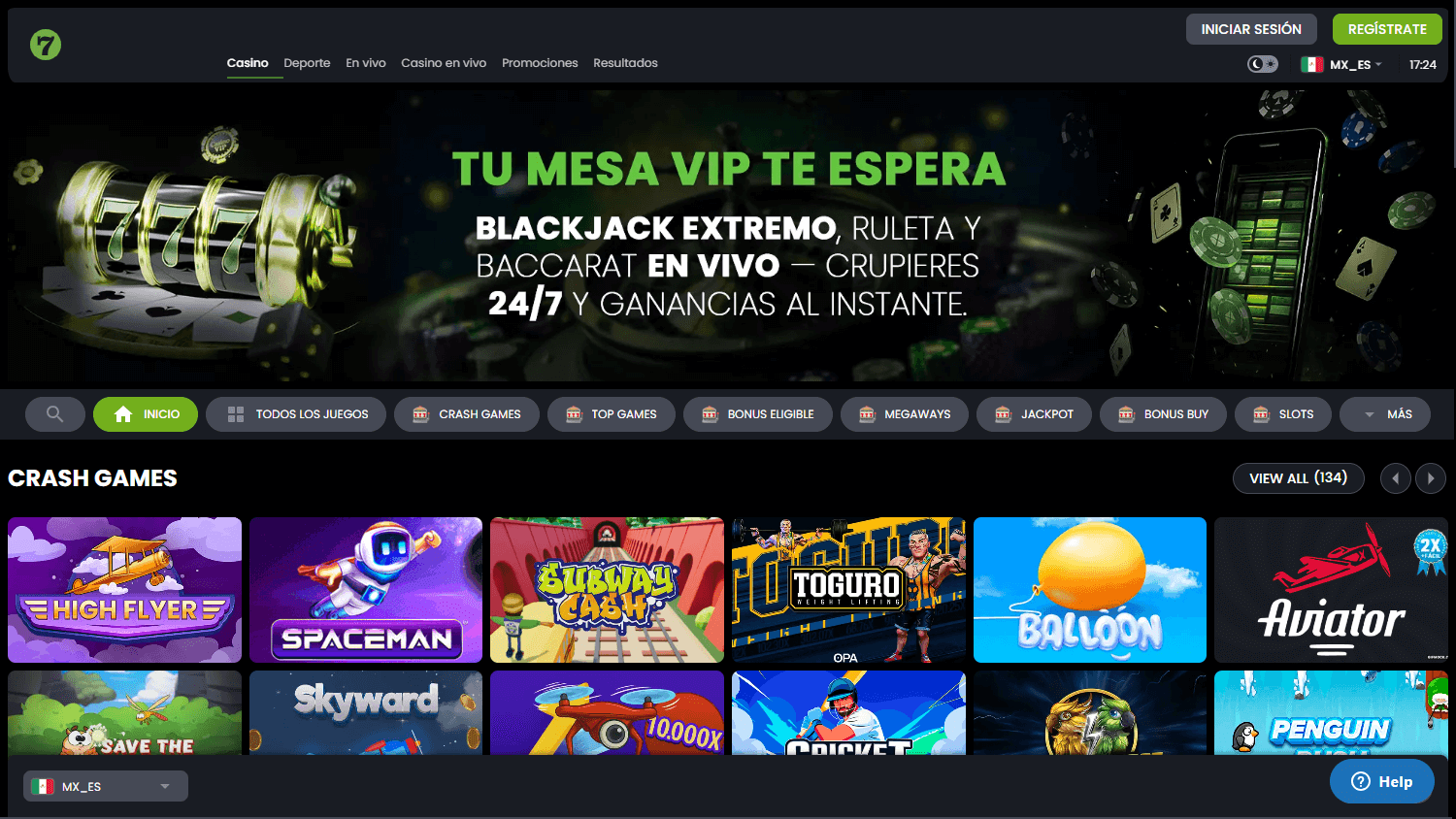 7greenbet_casino_homepage_desktop