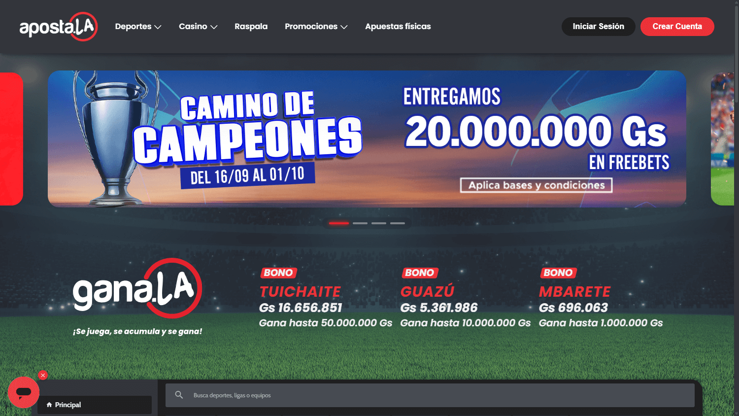 Aposta.La_Casino_homepage_desktop