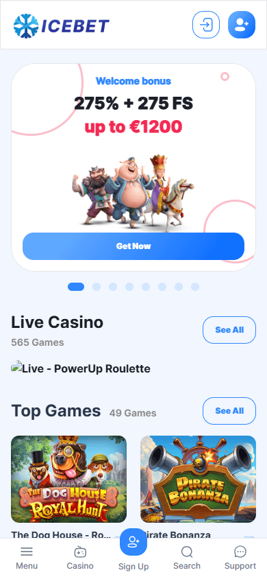icebet_casino_homepage_mobile