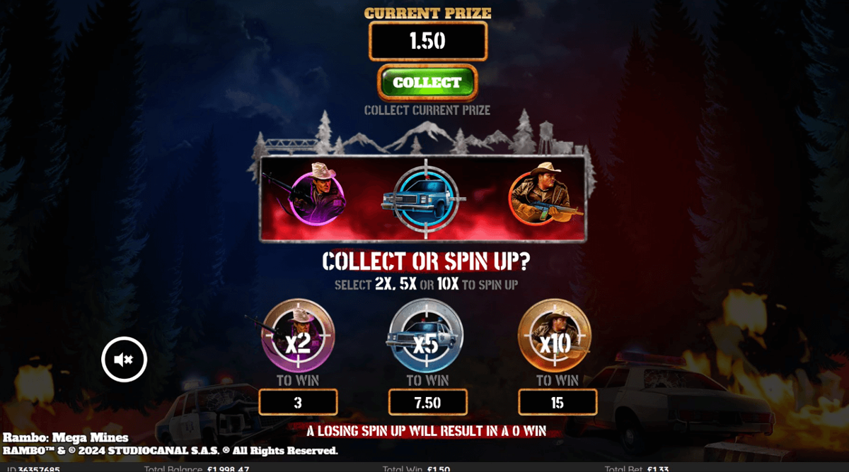 Rambo Mega Mines spin up