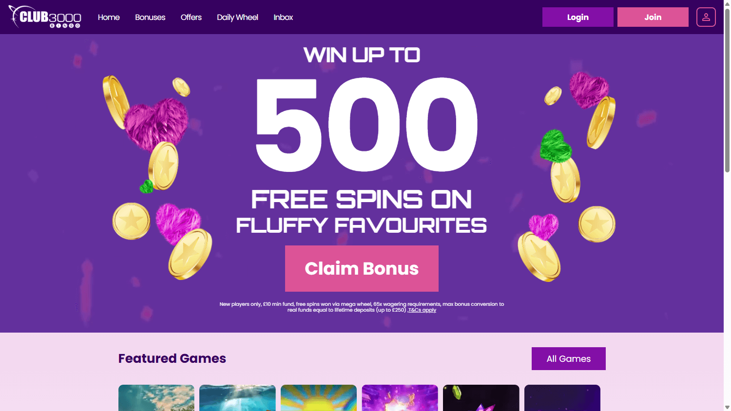 club_3000_bingo_casino_homepage_desktop