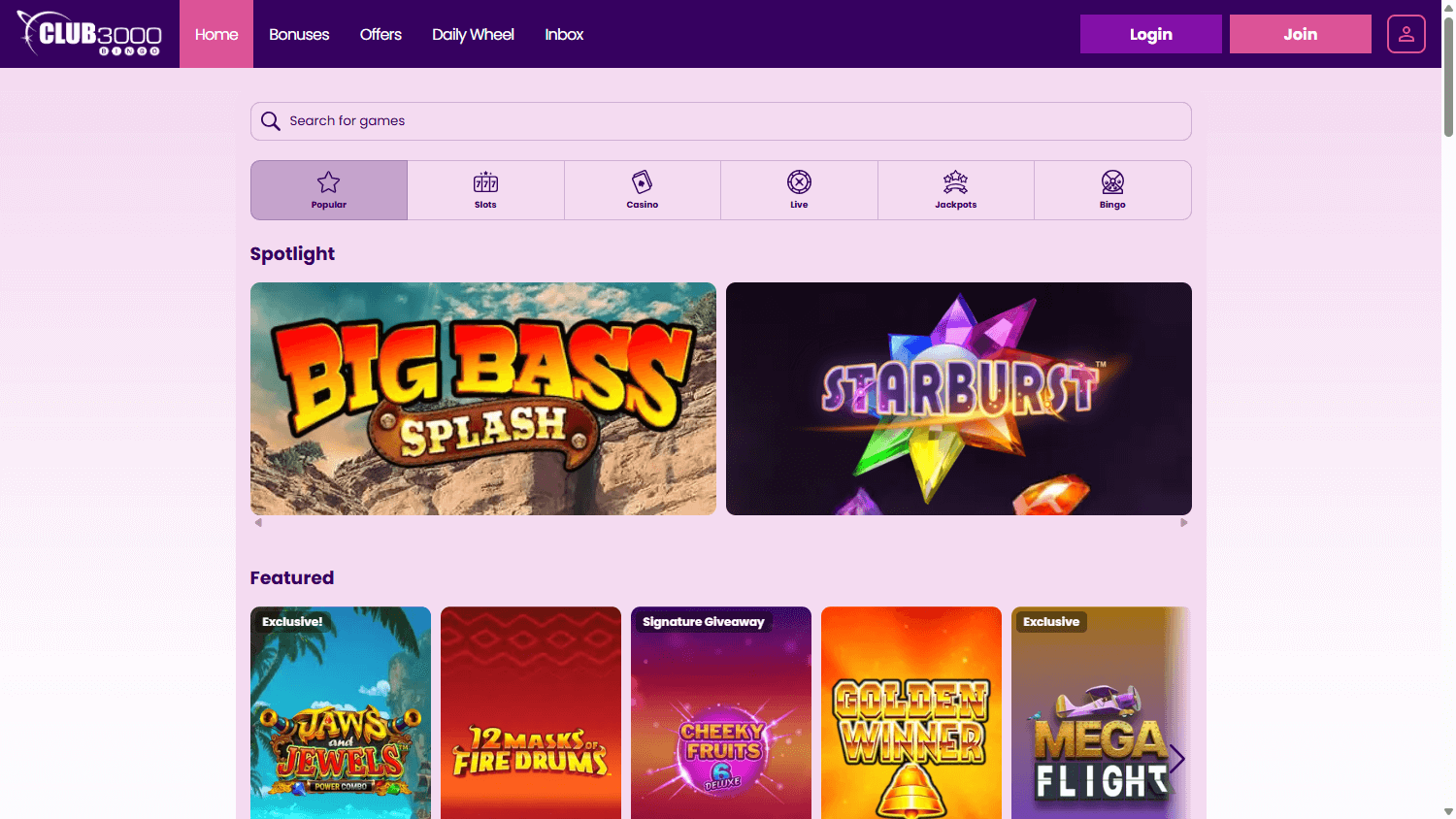 club_3000_bingo_casino_game_gallery_desktop