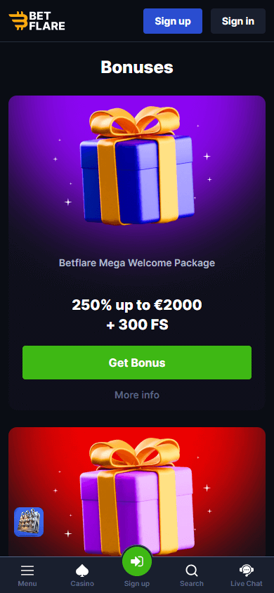 Betflare_casino_promotions_mobile