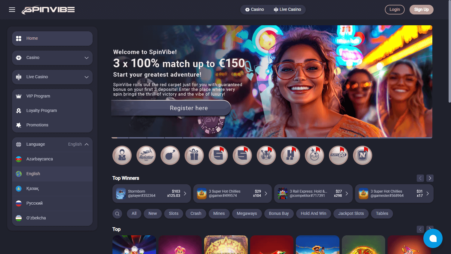 spinvibe_casino_homepage_desktop