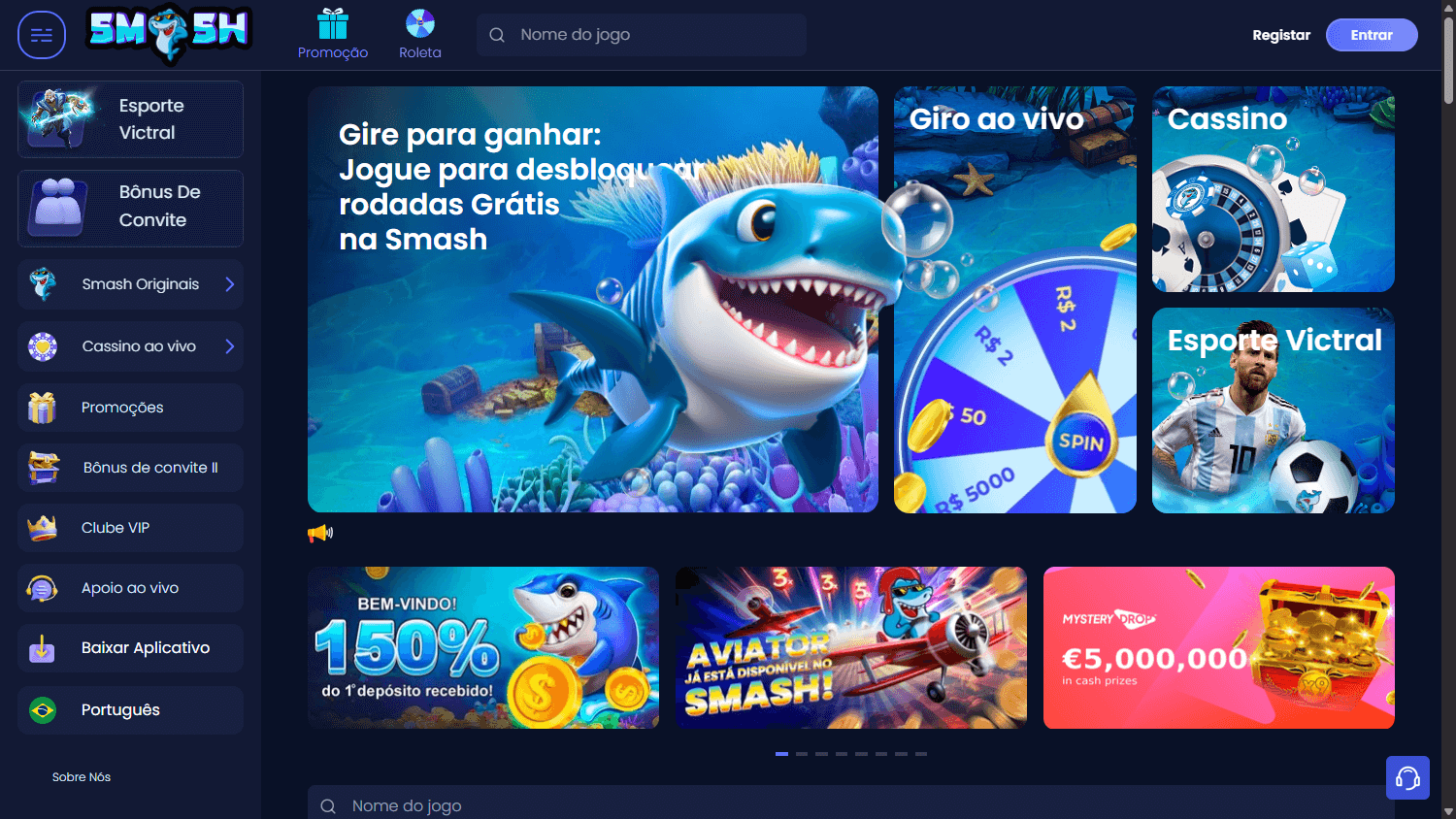 Smashup_Casino_homepage_desktop