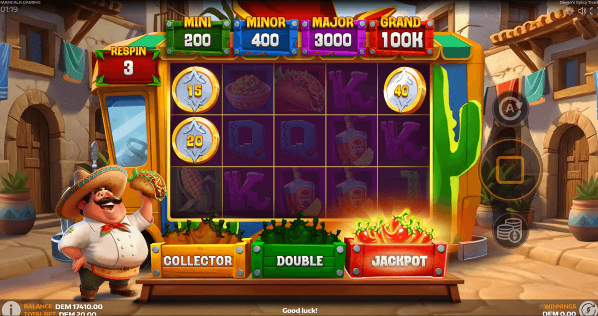 Diegos Spicy Truck grand jackpot