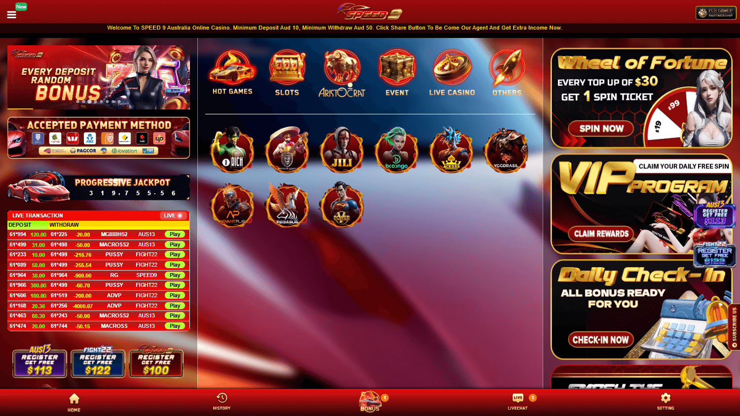 Speed_9_Casino_homepage_desktop