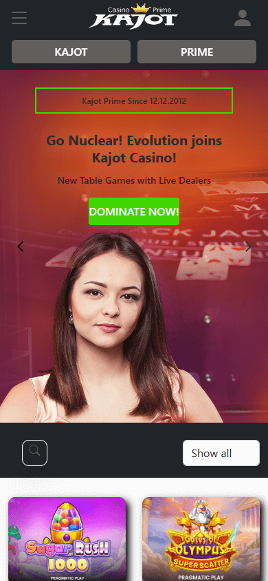 Kajot_Casino_homepage_mobile