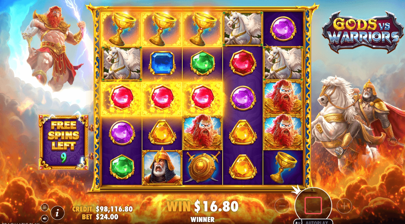 Gods vs Warriors free spins