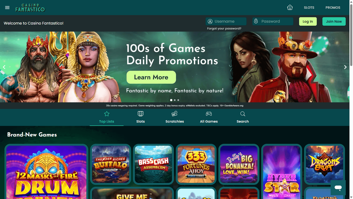 casino_fantastico_homepage_desktop
