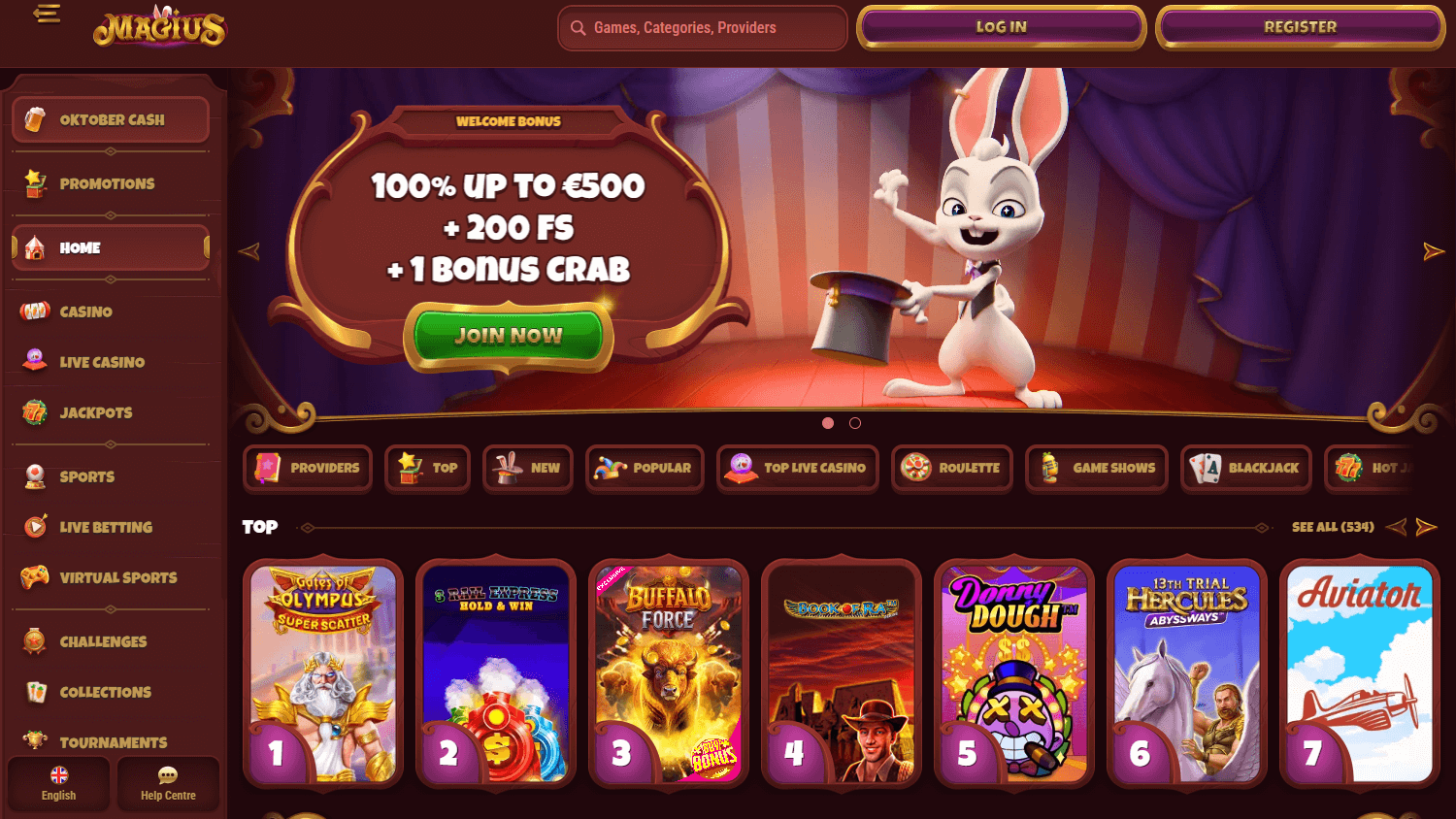 magius_casino_homepage_desktop
