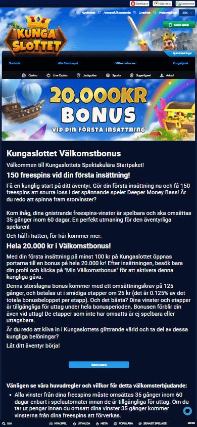 KungaSlottet_Casino_promotions_mobile