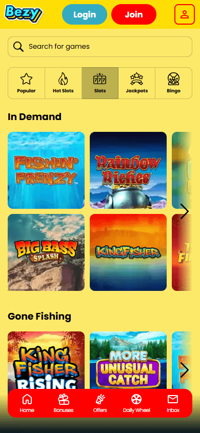 Bezy_Casino_IE_game_gallery_mobile