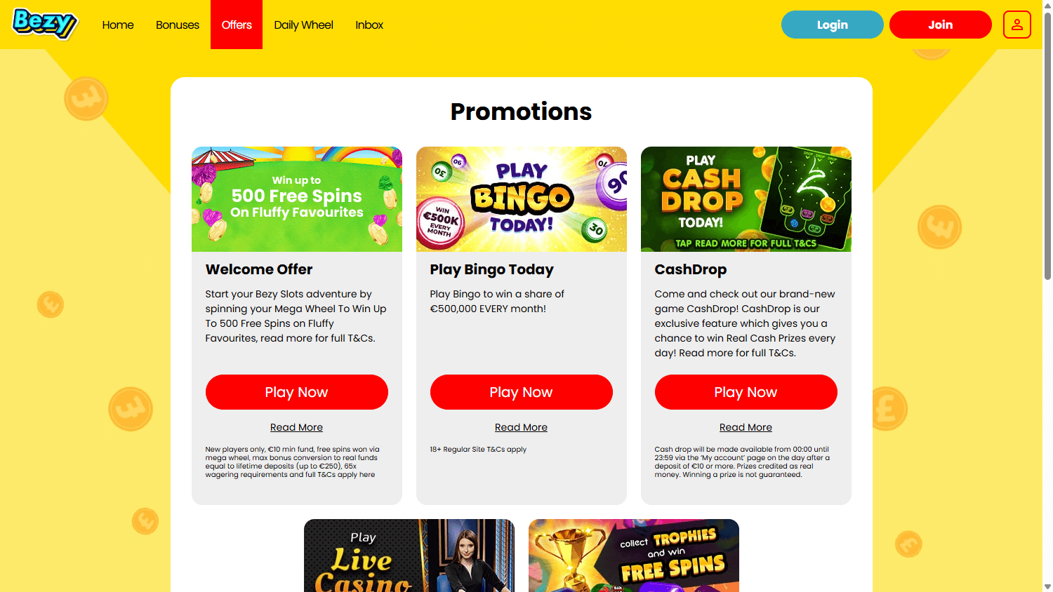 Bezy_Casino_IE_promotions_desktop