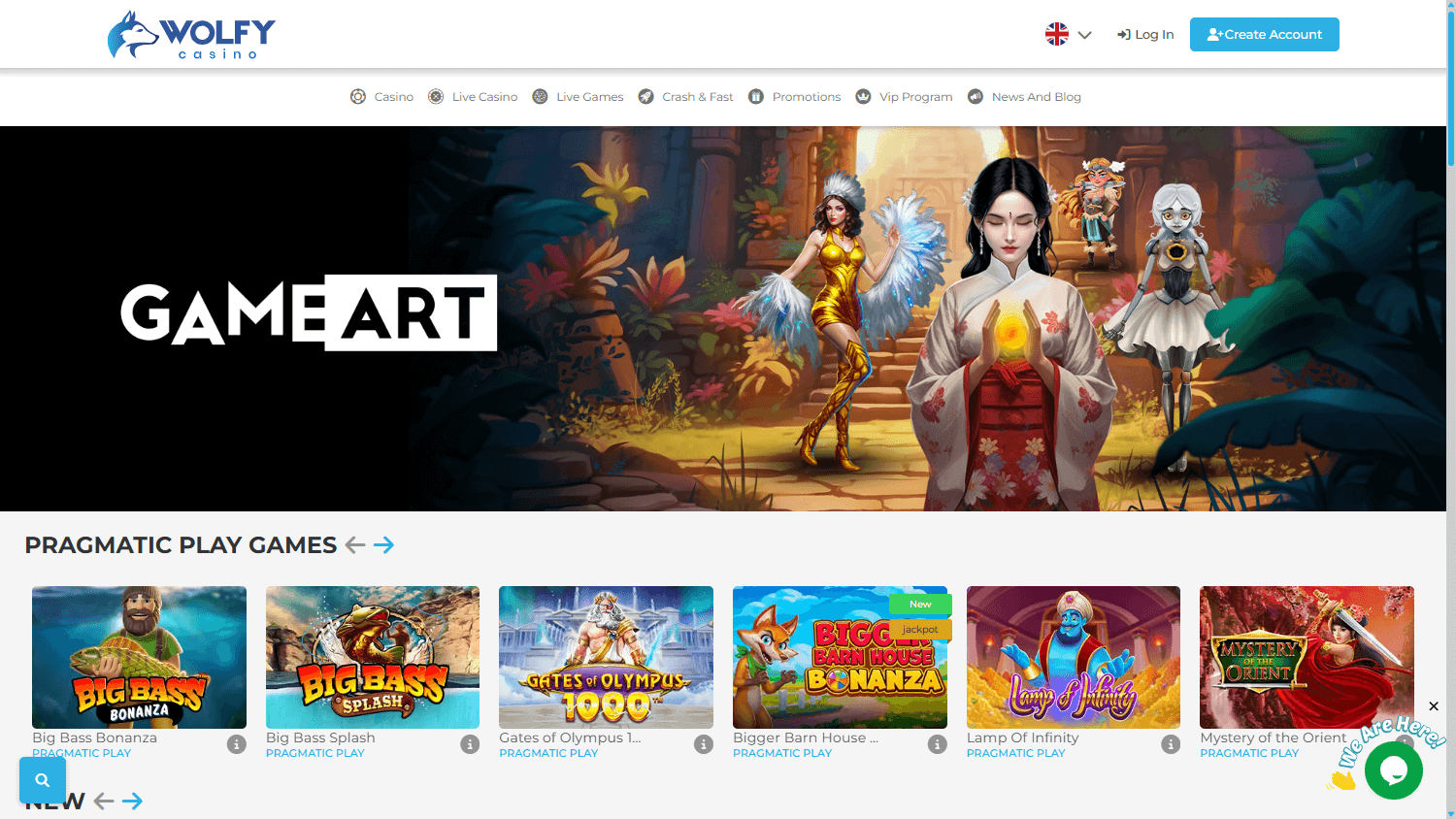 Wolfy_Casino_homepage_desktop