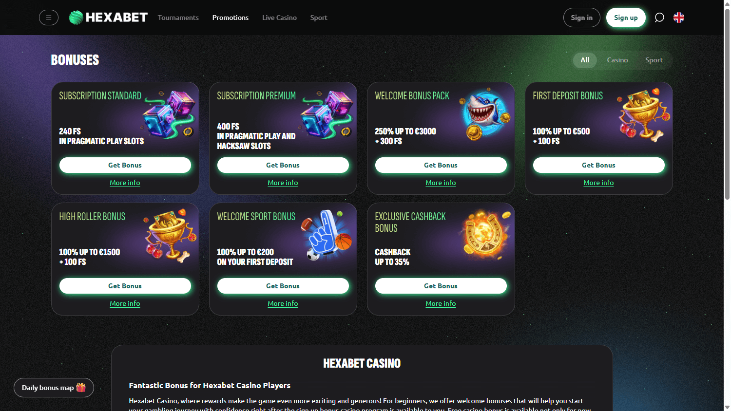 Hexabet_Casino_promotions_desktop