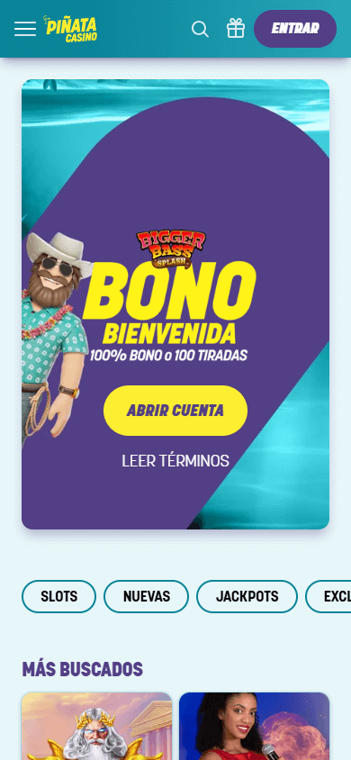 pinata_casino_homepage_mobile