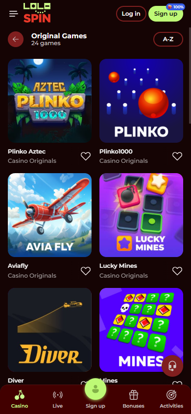 Lolospin_Casino_game_gallery_mobile