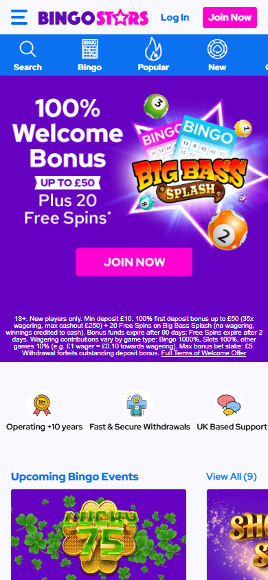 Bingo_Stars_Casino_homepage_mobile