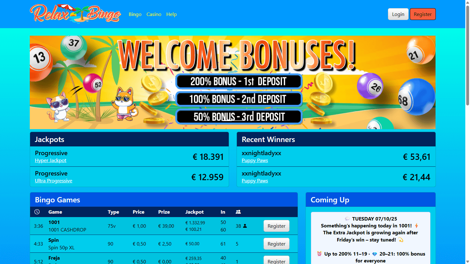 RelaxBingo_Casino_homepage_desktop