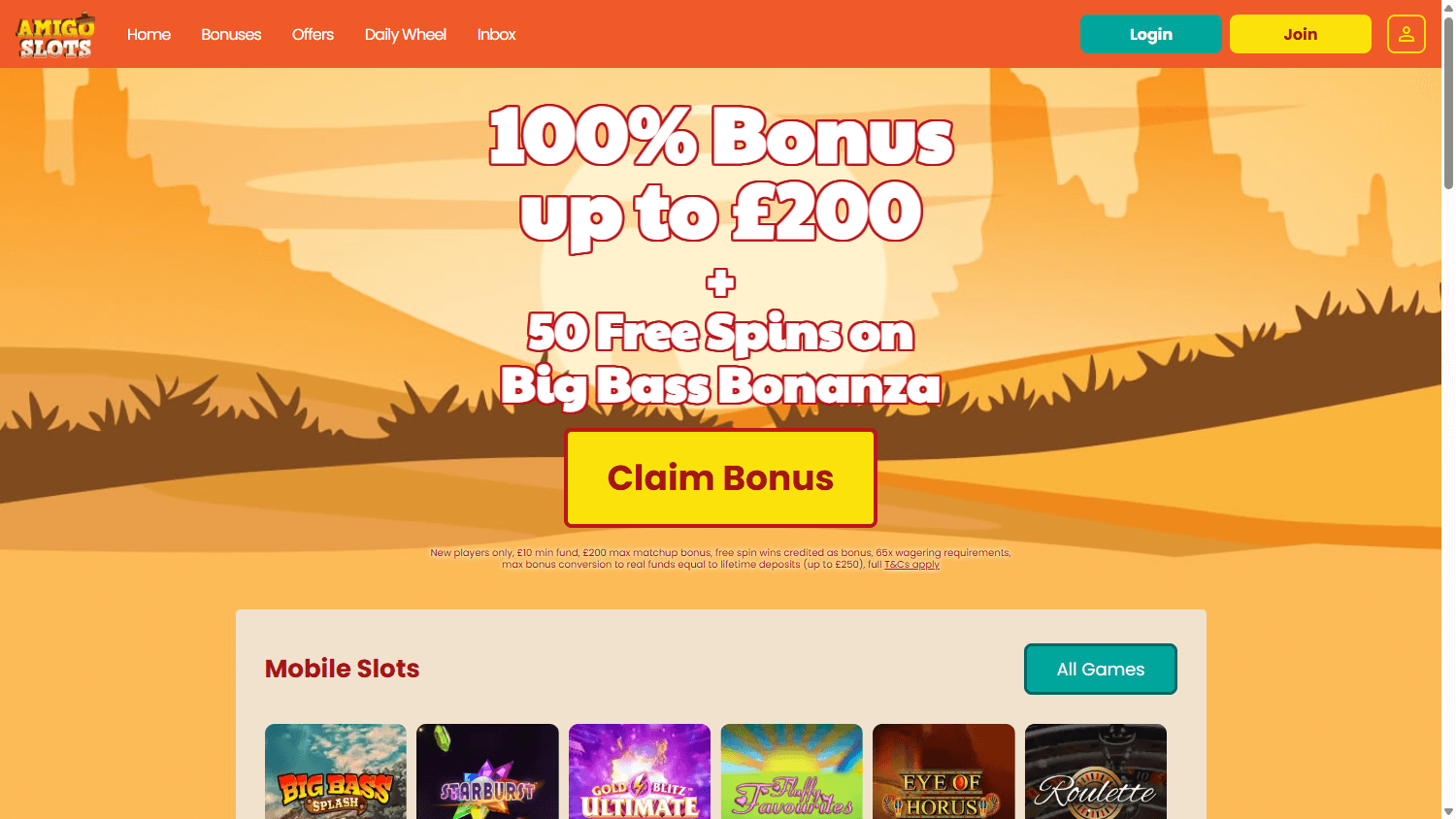 Amigo_Slots_Casino_homepage_desktop