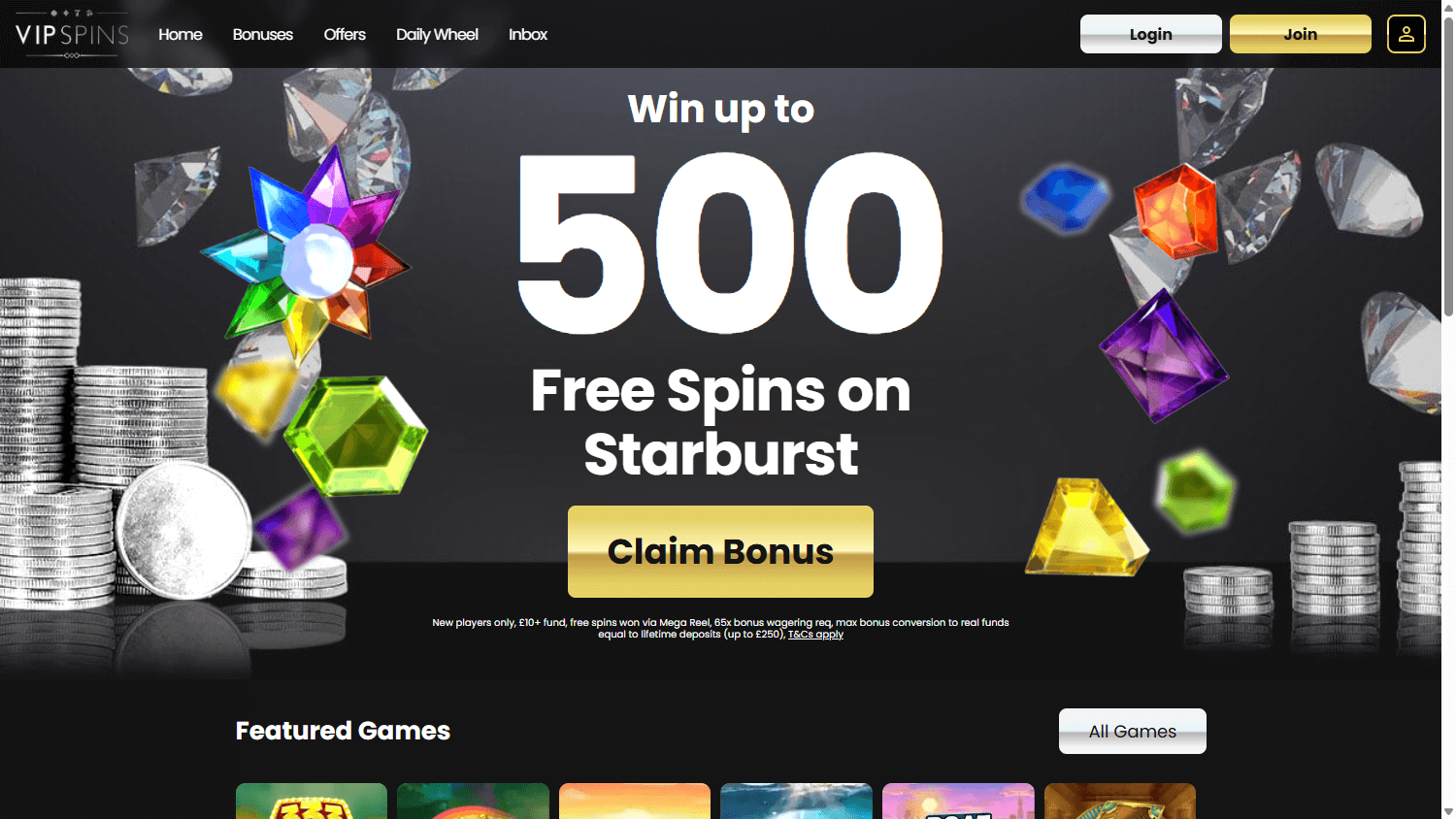 Vip_Spins_Casino_homepage_desktop