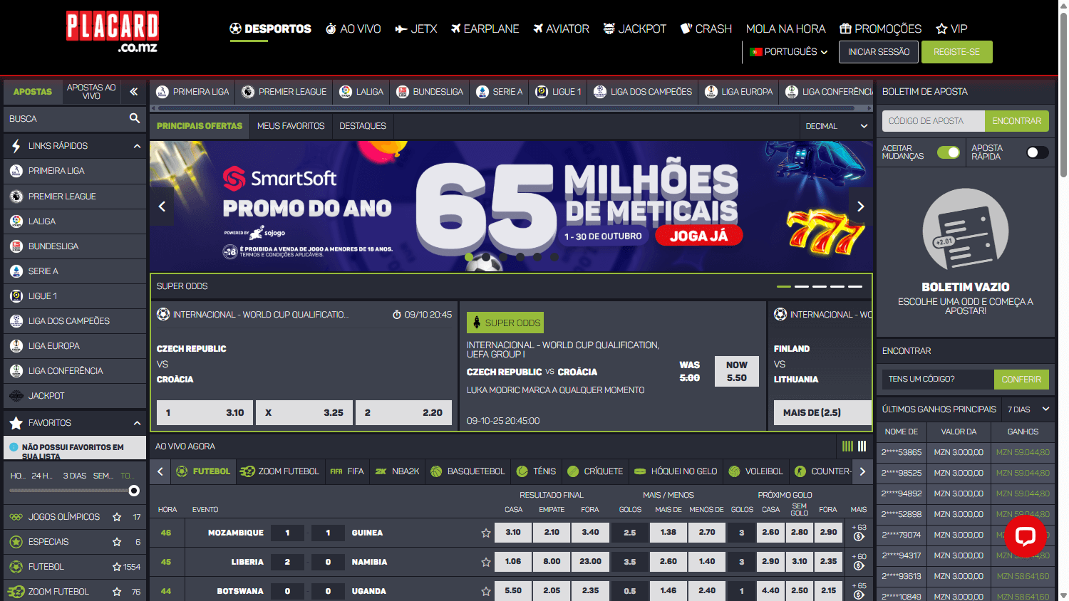 placard.co.mz_casino_homepage_desktop