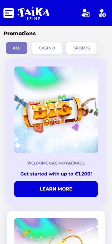 Taika_Spins_Casino_promotions_mobile