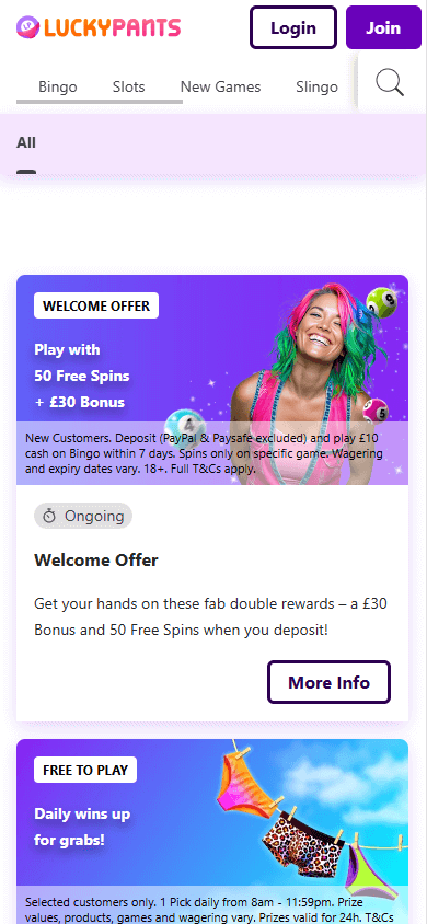 Lucky_Pants_Bingo_Casino_promotions_mobile