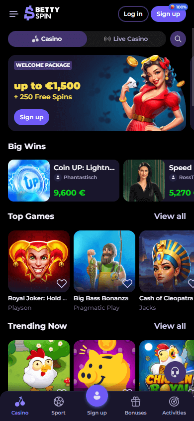 bettyspin_casino_homepage_mobile