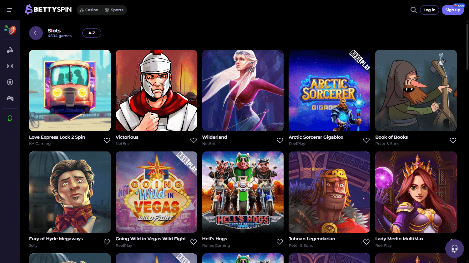 bettyspin_casino_game_gallery_desktop