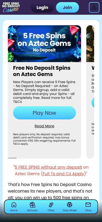 Free_Spins_No_Deposit_Casino_promotions_mobile