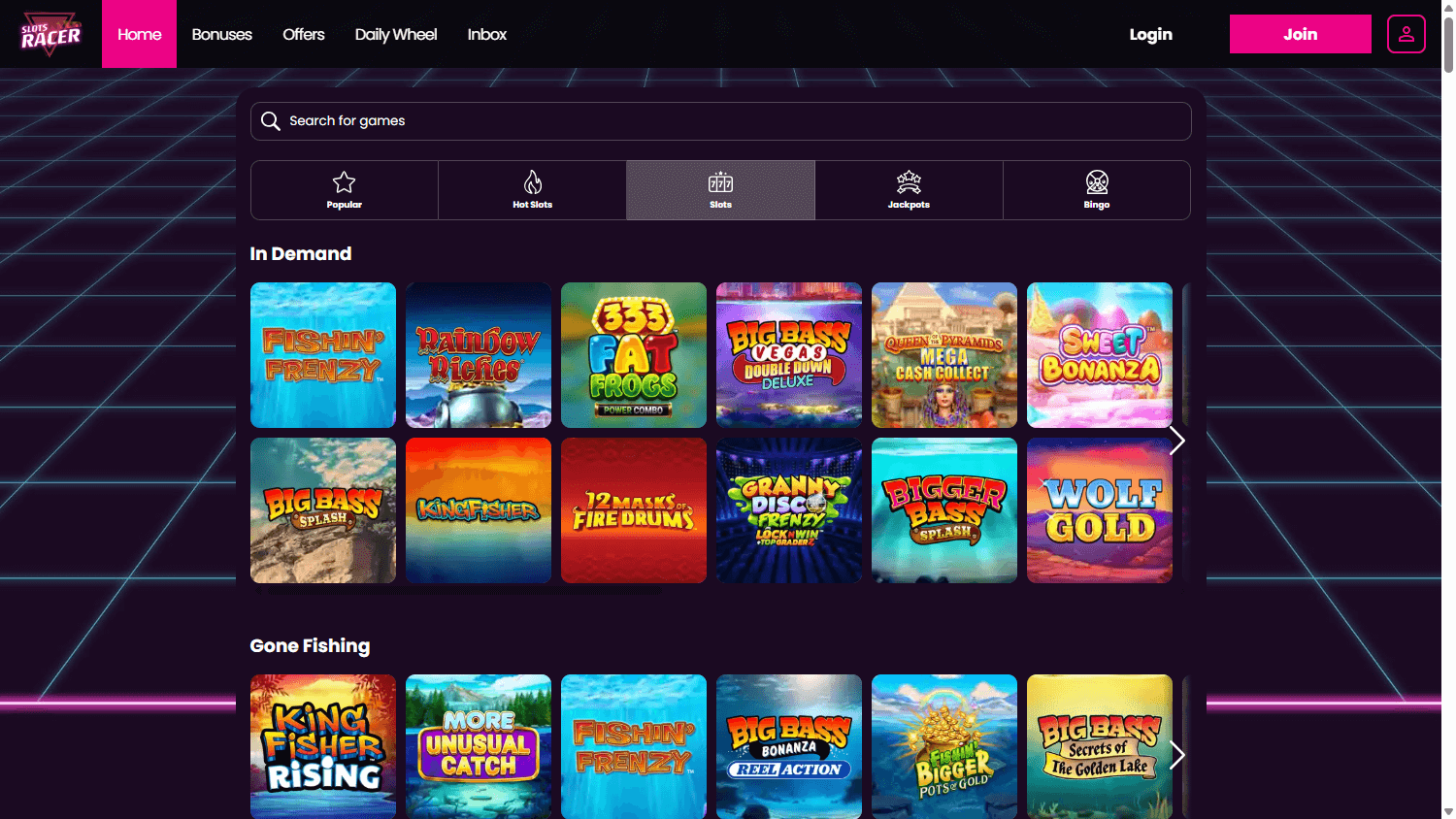 Slots_Racer_Casino_IE_game_gallery_desktop