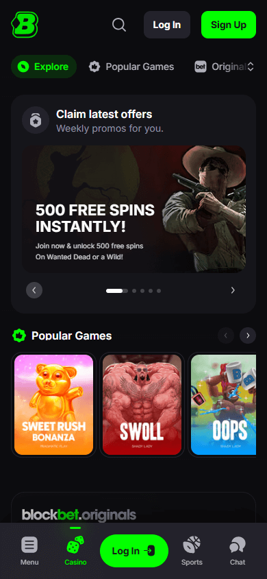 Blockbet_Casino_homepage_mobile