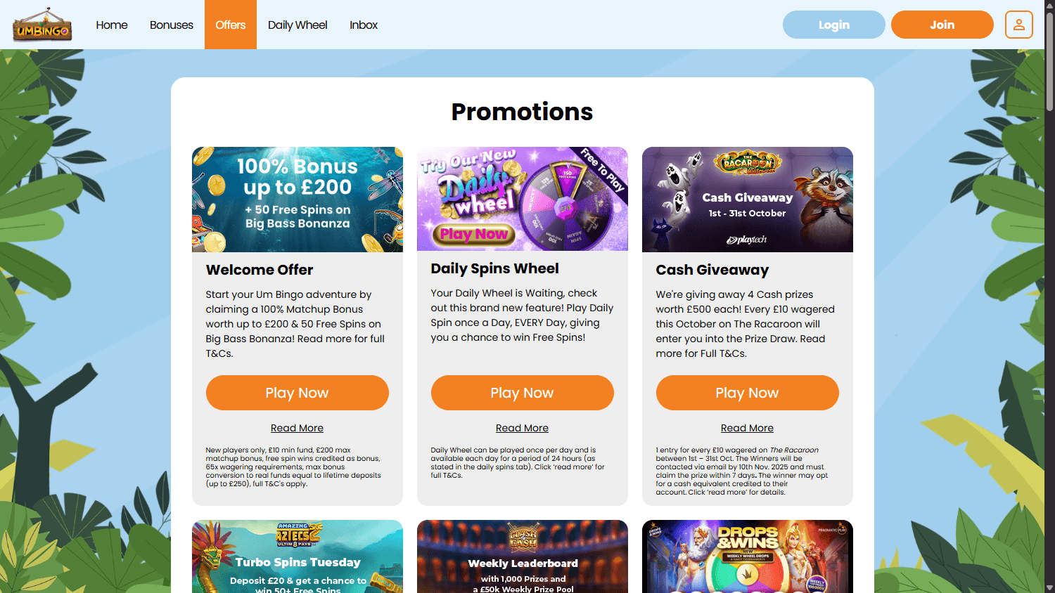 umbingo_casino_promotions_desktop